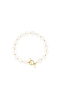 Hart armband Strandcollectie Wit goud Schelpjes